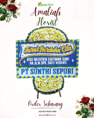 Papan Bunga Duka di Teor